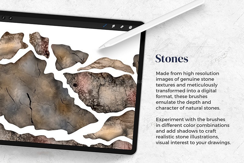 70+Procreate大理石纹理笔刷